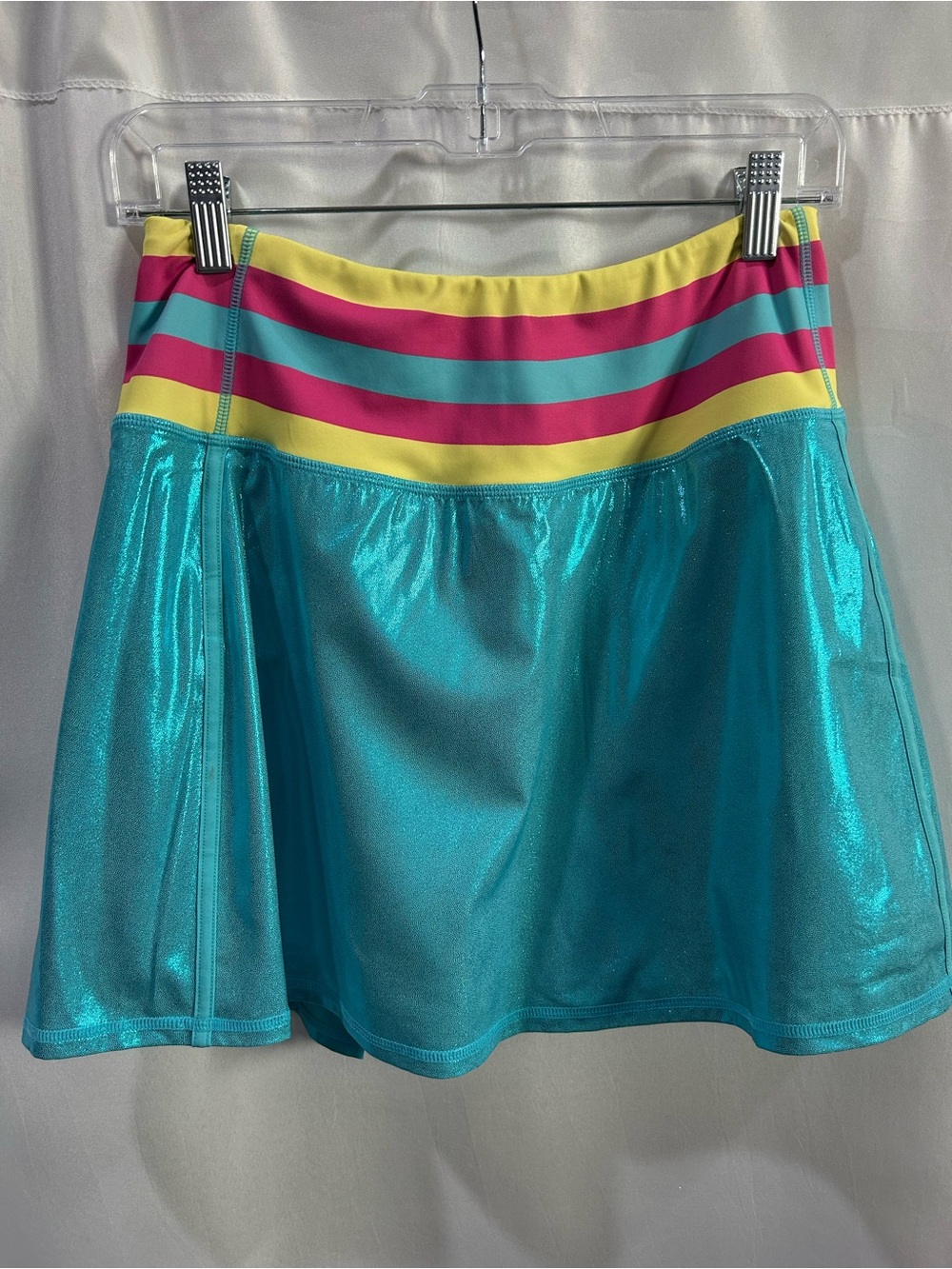 LN Crowned Athletics Workout Girl Barbara Blue Sparkle Skort